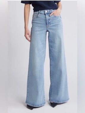 Frame Le Palazzo wide jeans.